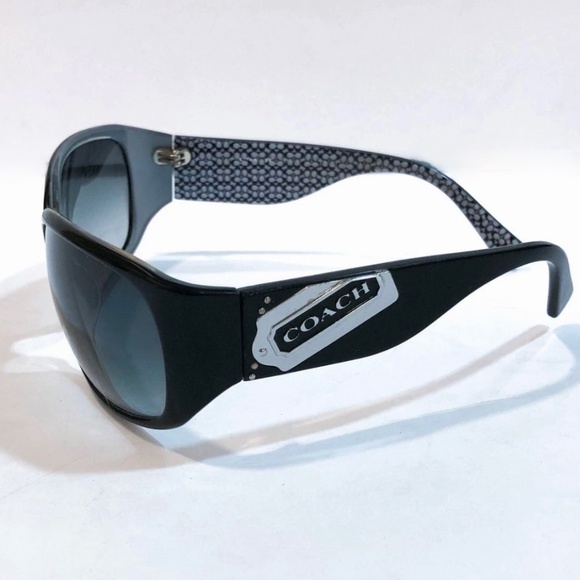 Authentic Coach Madeline S498 BLACK Sunglasses w/Hard Case & Cleaning Cloth - Picture 6 of 8